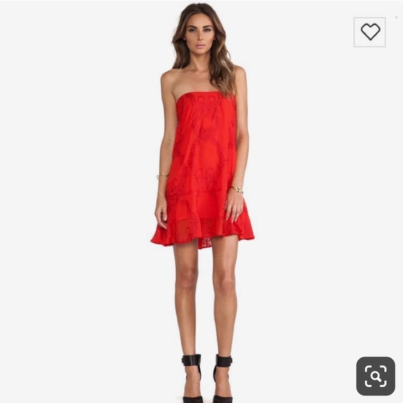 For Love And Lemons Dresses & Skirts - For Love & Lemons Red Margarita Dress